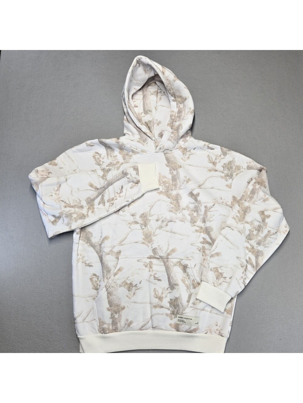Comfrt Camo Hoodie Unisex Adults L White Oak Fleece Pullover NWOT Style KJHU76